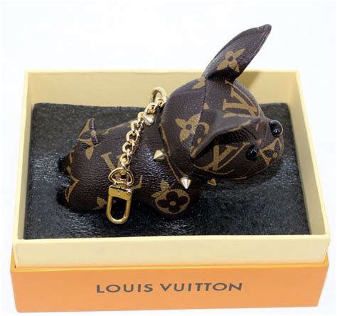 louis vuitton french bulldog keychain price|authentic Louis Vuitton keychain.